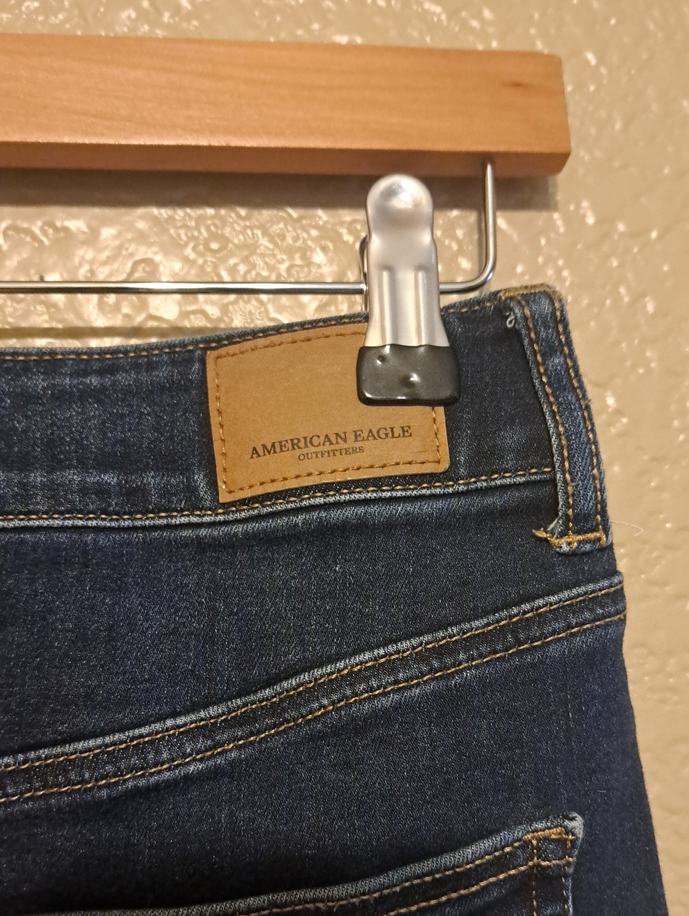 American Eagle Outfitters dark blue denim mini skirt. Size 2 Regular. - Picture 5 of 9